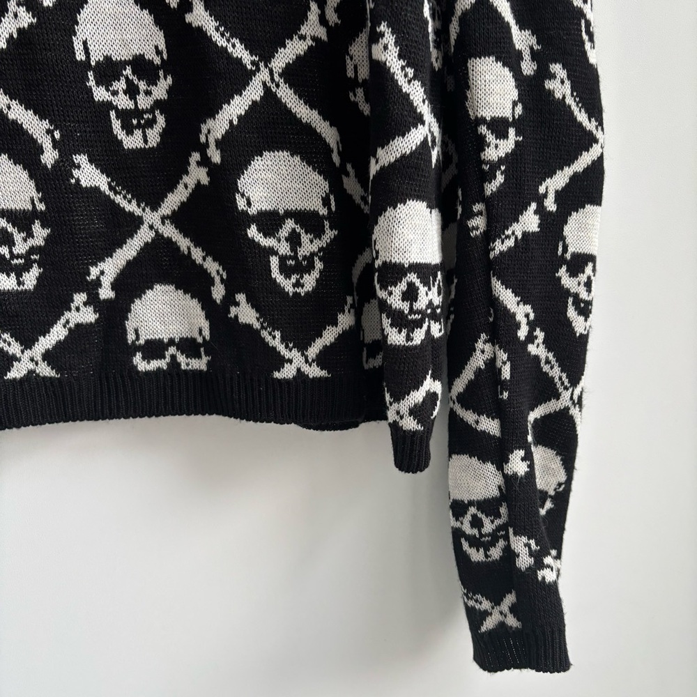 Denim & Supply by Ralph Lauren Knitted Skull And Crossbones Pattern Sweater - Picture 4 of 14